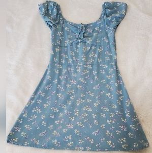 Art Class Girls Medium 7/8 Floral Dress T Splash Ditsy Green